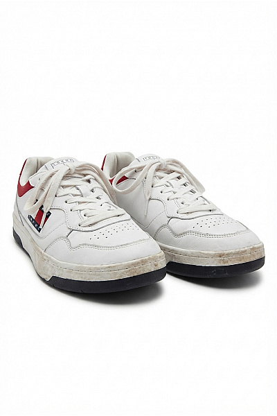 TOMMY HILFIGER Pánské Tenisky Jeans TJM Retro Basket Ess Bílé Velikost EU 44