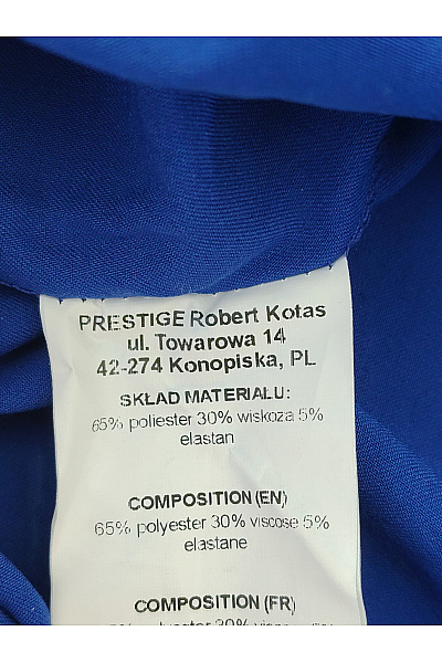 Stylove Modré pouzdrové elegantní koktejlové šaty midi Vel. S | stylove | obrázek 4