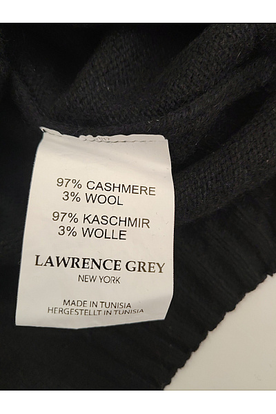 LAWRENCE GREY Pánský černý kašmírový rolák basic Velikost XXL | LAWRENCE GREY | obrázek 4