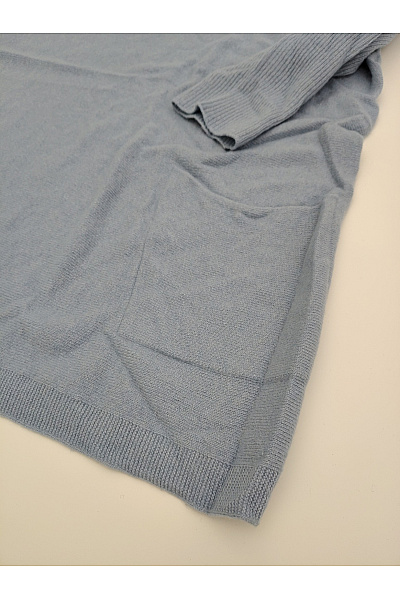 Tif Tiffy Modrý dámský oversized pletený pulovr s kapsami Vel. XXL | Tif Tiffy | obrázek 4
