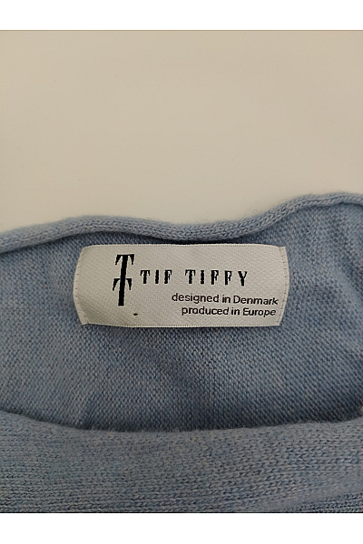Tif Tiffy Modrý dámský oversized pletený pulovr s kapsami Vel. XXL | Tif Tiffy | obrázek 5