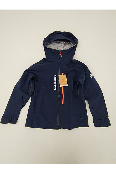 MAMMUT Modrá sportovní outdoorová bunda s kapucí na hory Velikost EU L | MAMMUT | obrázek 2