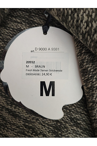 FRESH MADE Dámská pletená vesta khaki se zapínáním oboustranná Velikost EU M | FRESH MADE | obrázek 5
