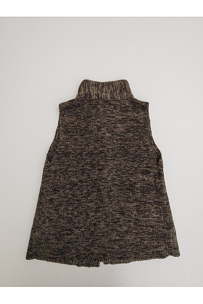 FRESH MADE Dámská pletená vesta khaki se zapínáním oboustranná Velikost EU M | FRESH MADE | obrázek 6