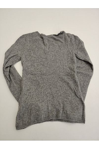 MAX TONSO CASHMERE Šedý kašmírový pulovr do véčka basic Velikost XS | MAX TONSO CASHMERE | obrázek 5