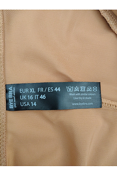 BYE BRA Dámské hnědé tvarující body s pruhovaným detailem Velikost XL | BYE BRA | obrázek 10