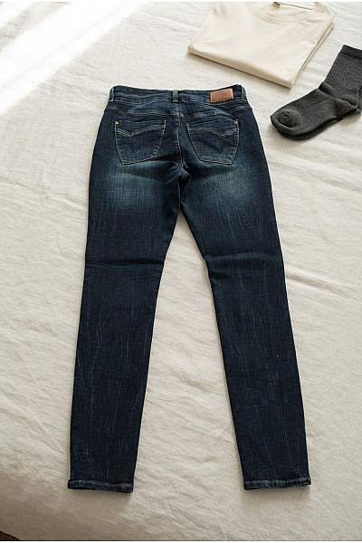 TIMEZONE Dámské Modré Bavlněné Skinny Džíny S Vysokým Pasem Vel. W29/L34