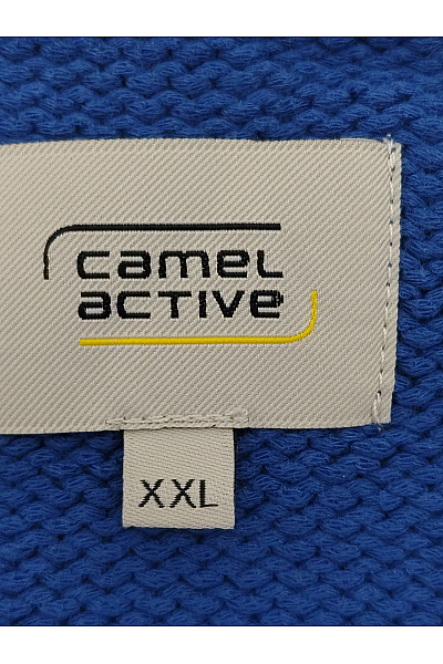 Camel active Dámský modrý bavlněný pulovr s výstřihem do V oversized Vel. XXL | camel active | obrázek 7