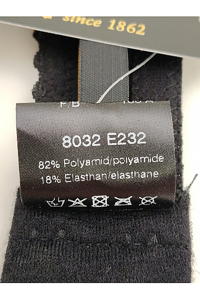 ESCORA Černá krajková kosticová podprsenka s ozdobami Vel. EU 85A | ESCORA | obrázek 12