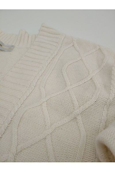 Guess Béžový pletený kardigan s copánkovým vzorem a páskem Vel. US M | Guess | obrázek 4