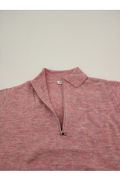 TOM TAILOR Růžový pletený crop pulovr s límečkem na zip | TOM TAILOR | obrázek 5