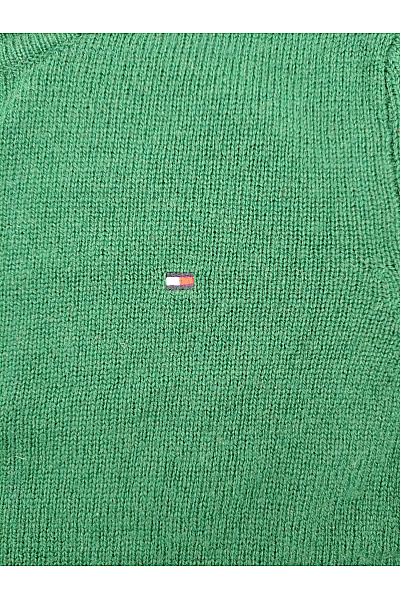 TOMMY HILFIGER Zelený vlněný pletený pulovr basic Vel. S | TOMMY HILFIGER | obrázek 2