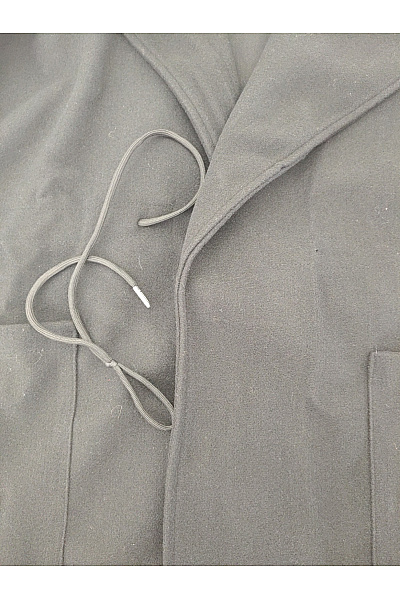 MADE IN ITALY Černý dlouhý elegantní kabát Vel. XXL | MADE IN ITALY | obrázek 5