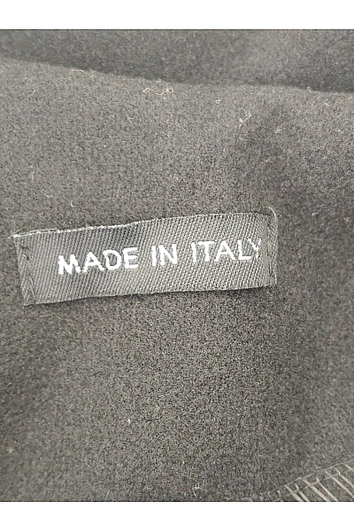 MADE IN ITALY Černý dlouhý elegantní kabát Vel. XXL | MADE IN ITALY | obrázek 7