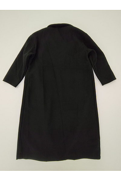 MADE IN ITALY Černý dlouhý elegantní kabát Vel. XXL | MADE IN ITALY | obrázek 9