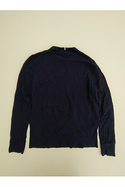 TOMMY HILFIGER Pánský bavlněný pulovr basic modrý Velikost US L | TOMMY HILFIGER | obrázek 7