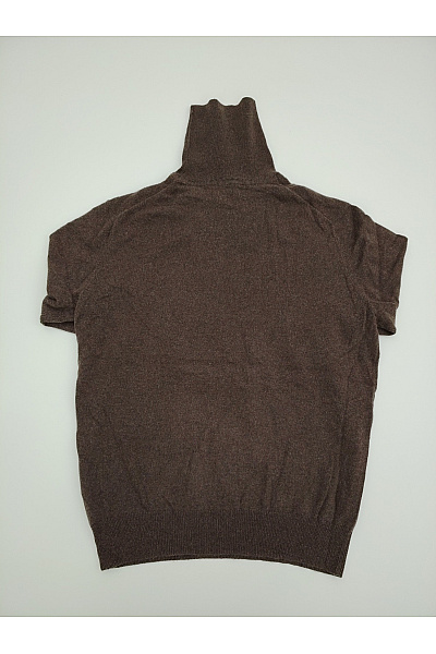 MAX TONSO CASHMERE Pánský hnědý kašmírový hedvábný rolák pulovr Vel. L | MAX TONSO CASHMERE | obrázek 7