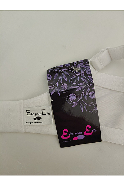 Elie pour Elle Bílá krajková kosticová podprsenka s průsvitnými košíčky Vel. EU 80B | Elie pour Elle | obrázek 8