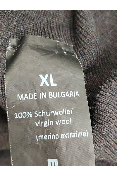 Hannes Roether Černé vlněné zvonové kalhoty Velikost XL | Hannes Roether | obrázek 6