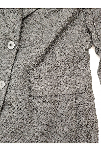 VILA Černé dámské sako se strukturou elegantní business Velikost EU 38 | VILA | obrázek 3
