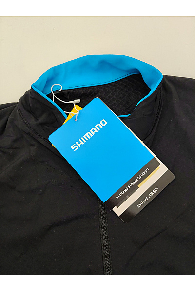SHIMANO Pánské černé cyklistické tričko se zipem a stojáčkem Velikost EU L | SHIMANO | obrázek 7
