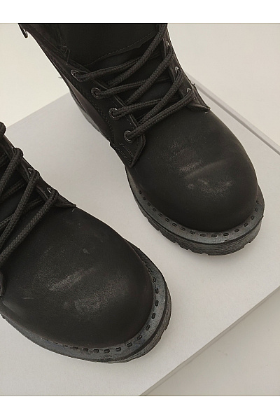 power boots Dětské černé kotníkové zimní zateplené šněrovací boty s kožíškem Vel. EU 37 | power boots | obrázek 10