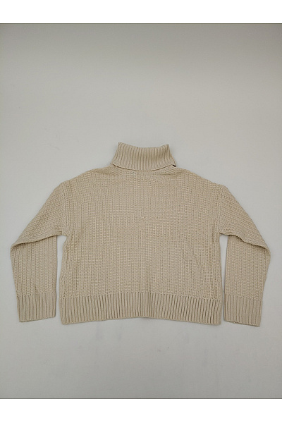 VERO MODA Béžový pletený rolák oversized Velikost EU S | VERO MODA | obrázek 8