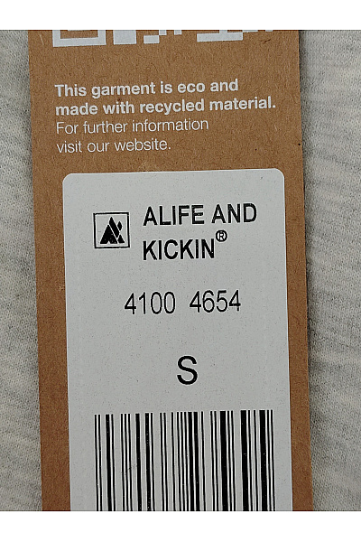 Alife and kickin Dámská šedá mikina na knoflíky s dlouhým rukávem Vel. S | alife and kickin | obrázek 9