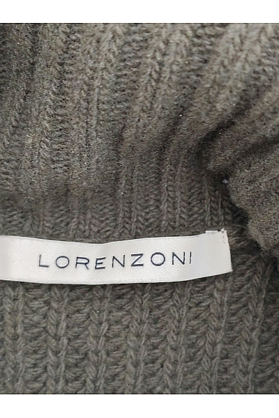 Lorenzoni Dámský khaki vlněný rolák s copánkovým vzorem Velikost XXL | Lorenzoni | obrázek 5