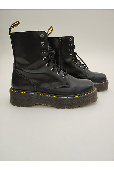 Dr.Martens Černé kožené kotníkové workery na platformě šněrovací zip Vel. 45 | Dr.Martens | obrázek 2