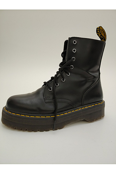 Dr.Martens Černé kožené kotníkové workery na platformě šněrovací zip Vel. 45 | Dr.Martens | obrázek 3