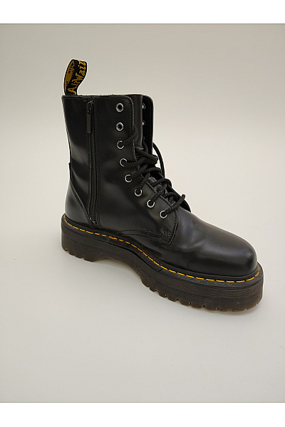 Dr.Martens Černé kožené kotníkové workery na platformě šněrovací zip Vel. 45 | Dr.Martens | obrázek 4