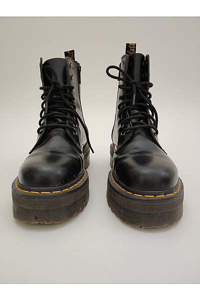 Dr.Martens Černé kožené kotníkové workery na platformě šněrovací zip Vel. 45 | Dr.Martens | obrázek 8