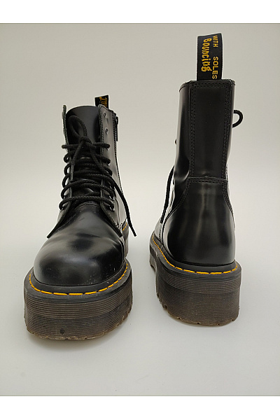 Dr.Martens Černé kožené kotníkové workery na platformě šněrovací zip Vel. 45 | Dr.Martens | obrázek 9