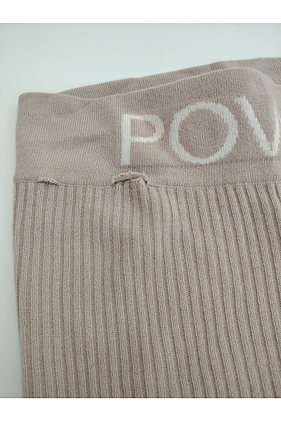 ABSOLUT CASHMERE Béžové vlněné žebrované pletené kalhoty s vysokým pasem Velikost L | ABSOLUT CASHMERE | obrázek 2