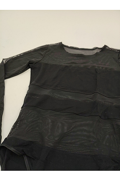 TEYLI Černé dámské body s průsvitnými detaily Vel. EU XS | TEYLI | obrázek 3
