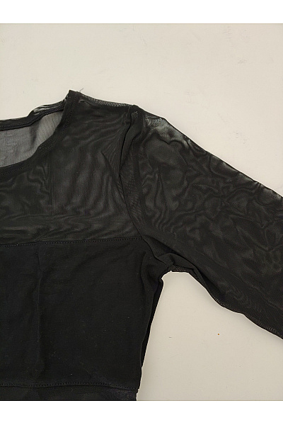 TEYLI Černé dámské body s průsvitnými detaily Vel. EU XS | TEYLI | obrázek 5