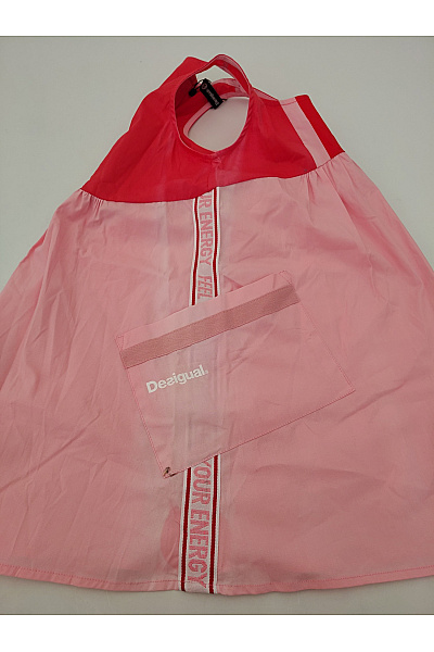 DESIGUAL Dívčí bavlněné šaty volné růžové Velikost 3/4 | DESIGUAL | obrázek 6