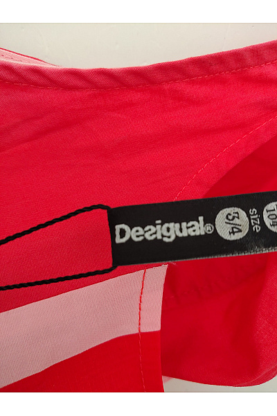 DESIGUAL Dívčí bavlněné šaty volné růžové Velikost 3/4 | DESIGUAL | obrázek 11