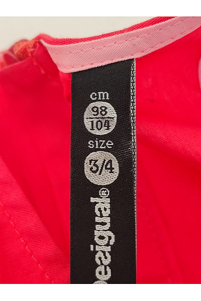 DESIGUAL Dívčí bavlněné šaty volné růžové Velikost 3/4 | DESIGUAL | obrázek 12