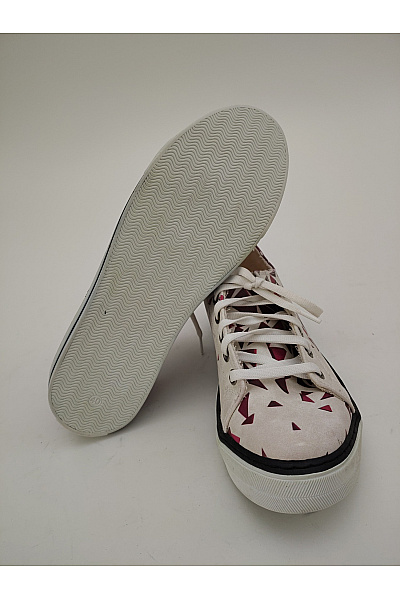 Tenisky Custom Kiks Geometric Sneakers: Triangle Pattern Low Top Barevné Vel. EU 40 | Unimoda | obrázek 5