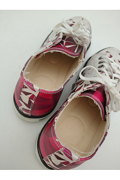 Tenisky Custom Kiks Geometric Sneakers: Triangle Pattern Low Top Barevné Vel. EU 40 | Unimoda | obrázek 7
