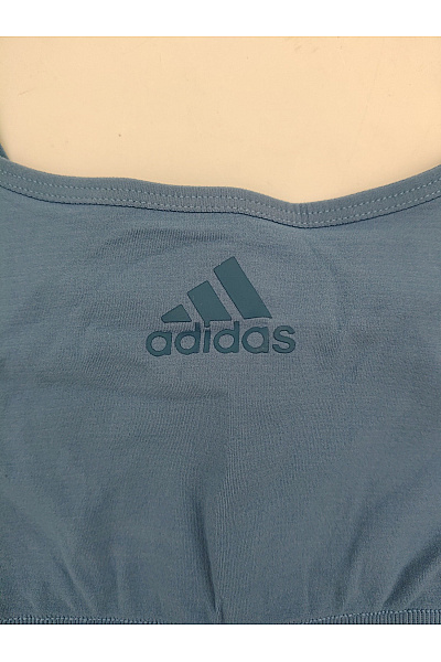 ADIDAS Modrá bezešvá sportovní podprsenka na jógu a fitness Vel. L | ADIDAS | obrázek 3