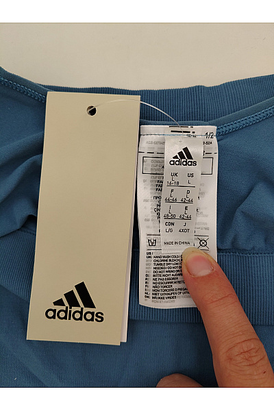 ADIDAS Modrá bezešvá sportovní podprsenka na jógu a fitness Vel. L | ADIDAS | obrázek 7