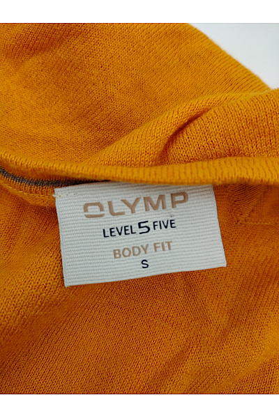 OLYMP Oranžový vlněný pulovr do véčka basic Vel. S | OLYMP | obrázek 6