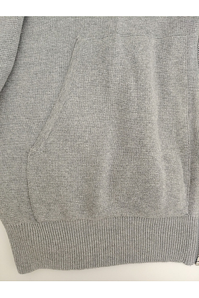 Seidensticker Pánský bavlněný pletený svetr na zip se stojáčkem šedý Vel. L | Seidensticker | obrázek 2