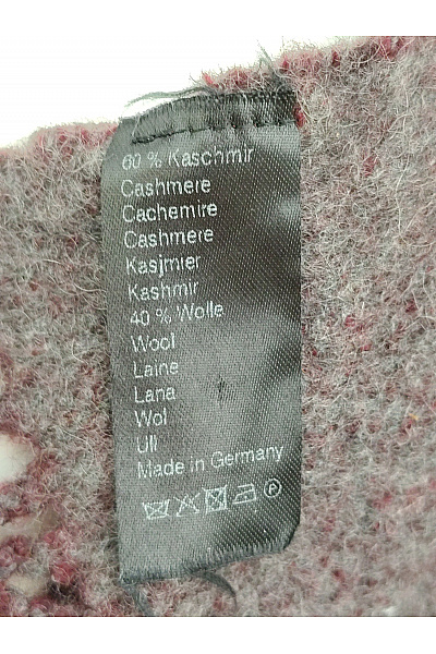 Rare Kašmírová šála červená pletená zimní | Rare | obrázek 6