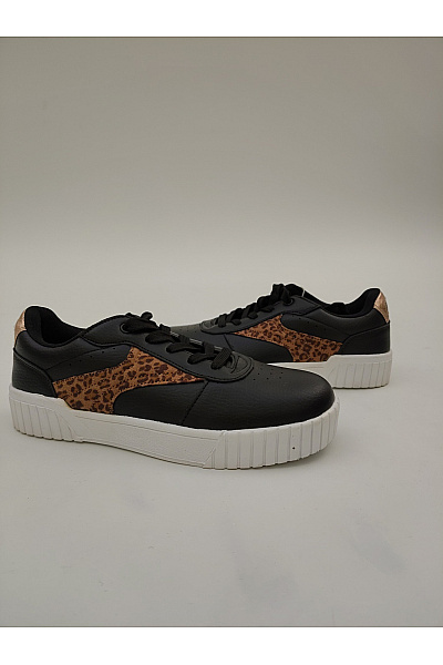 TOM TAILOR tenisky Sinsay s leopardím detailem (842HU-99X) Černé Vel. EU 36 | TOM TAILOR | obrázek 2