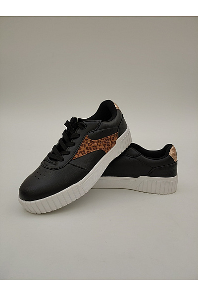 TOM TAILOR tenisky Sinsay s leopardím detailem (842HU-99X) Černé Vel. EU 36 | TOM TAILOR | obrázek 5