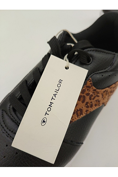 TOM TAILOR tenisky Sinsay s leopardím detailem (842HU-99X) Černé Vel. EU 36 | TOM TAILOR | obrázek 6